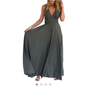 Long wrap dress